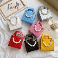 Children's Patent Leather Pearl Shoulder Bag main image 1