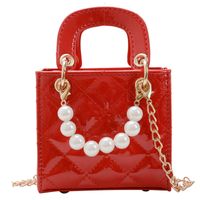 Children's Patent Leather Pearl Shoulder Bag main image 3