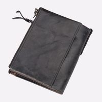 Pu Leather Double Zipper Retro Wallet main image 3