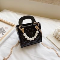 Children's Patent Leather Pearl Shoulder Bag sku image 1