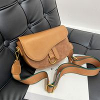 Retro Fashion Wide Shoulder Strap Saddle Bag sku image 1