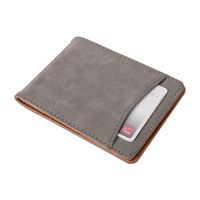 Frosted Leather Magnet Buckle Wallet sku image 1