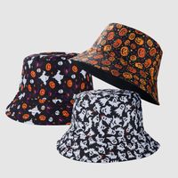 2021 New Halloween Fisherman Hat Funny Trend Street Hat Sun Protection Hat Fashion Casual Pot Hat main image 1