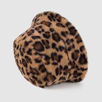 New Leopard Print Fisherman Hat Women's Autumn And Winter Warm Plush Thickened Hat Personality All-matching Travel Fashion Bucket Hat main image 3