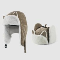 Korean Version Of Cat Ears Lei Feng Hat Autumn And Winter Cute Cycling Windproof Hat Winter Warm Cotton Hat main image 3