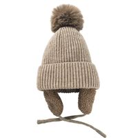 Korean Woolen Hat Velvet Earmuffs Autumn And Winter Solid Color Cute And Warm All-match Knitted Hat main image 6