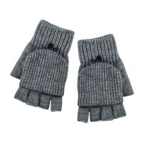 Wholesale New Winter Half Finger Clamshell Gloves Plus Velvet Knitted Jacquard Warm Gloves main image 6