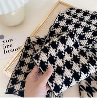 Small Knitted Wool Scarf For Women Autumn And Winter Fashion Thickened Warm Double-sided Two-purpose Long Scarf For Students main image 4
