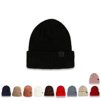 Otoño Nueva Gorra De Lana Para Mujer Simple De Moda Cálido Oído Protección Anillo De Cuero Frío Sombrero Estilo Japonés Todo A Juego Sombrero De Punto Para Hombres main image 1