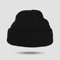 Exclusive For Cross-border Spot Goods Solid Color Knitted Hat Women's Autumn And Winter Warm All-matching Skullcap Korean Style Beanie Hat Woolen Cap Men's Fashion sku image 3