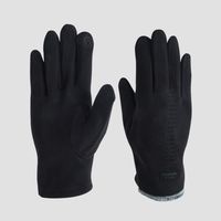 New Velvet Gloves Winter Warm Solid Color Outdoor Riding Cold-proof Finger Touch Screen Gloves sku image 2