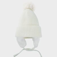 Korean Woolen Hat Velvet Earmuffs Autumn And Winter Solid Color Cute And Warm All-match Knitted Hat sku image 5