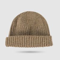 Korean Melon Hat Warm Pure Color Knitted Wool Hat Outdoor Hat Hip Hop Tide sku image 7