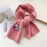 Double-sided Scarf Female Autumn And Winter Knitted Wool Thickened Warm Long Sacrf sku image 4