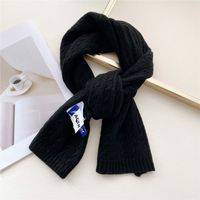 Double-sided Scarf Female Autumn And Winter Knitted Wool Thickened Warm Long Sacrf sku image 6