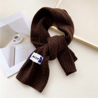 Double-sided Scarf Female Autumn And Winter Knitted Wool Thickened Warm Long Sacrf sku image 7