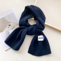 Double-sided Scarf Female Autumn And Winter Knitted Wool Thickened Warm Long Sacrf sku image 9