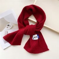 Double-sided Scarf Female Autumn And Winter Knitted Wool Thickened Warm Long Sacrf sku image 10