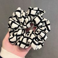 Fashionable Cotton Linen Fabric Hair Band Temperament Hair Rubber Band Head Flower Hair Scrunchies sku image 8