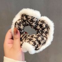 Autumn And Winter New Hair Ring Ponytail Knitted Plush Rubber Band Small Fresh Hair Rope sku image 2
