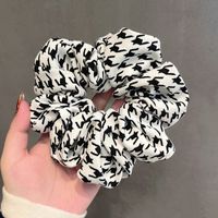 Fashionable Cotton Linen Fabric Hair Band Temperament Hair Rubber Band Head Flower Hair Scrunchies sku image 11