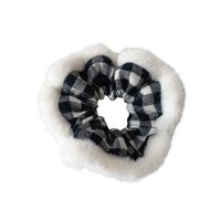 Autumn And Winter New Hair Ring Ponytail Plaid Plush Rubber Band Sweet Temperament Hair Rope main image 6