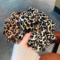 Autumn And Winter Retro Leopard Print Polka Dot Hair Ring Simple Head Rope Rubber Band Headdress Wholesale main image 1