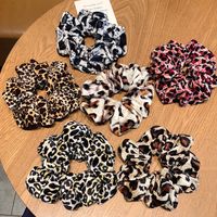 Autumn And Winter Retro Leopard Print Polka Dot Hair Ring Simple Head Rope Rubber Band Headdress Wholesale main image 3