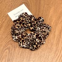 Autumn And Winter Retro Leopard Print Polka Dot Hair Ring Simple Head Rope Rubber Band Headdress Wholesale main image 4