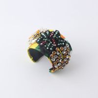 New Fashion Barock Strass Kristall Ananas Blume Armband Licht Luxus Schöne Prom Helle Farbe Armband main image 2