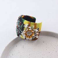 New Fashion Baroque Rhinestone Crystal Pineapple Flower Bracelet Light Luxury Beautiful Prom Bright Color Bracelet main image 5