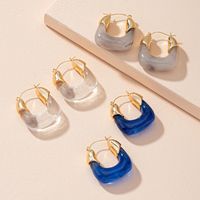 Retro Fashion Geometric Earrings Female Simple Design U-shape Earrings main image 1