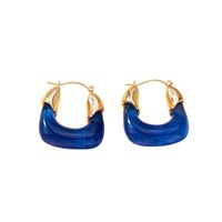Retro Fashion Geometric Earrings Female Simple Design U-shape Earrings main image 6