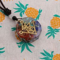 Seven Chakra Fashion Pendant Pendant Synthetic Semi-precious Stone Gravel Sweater Chain main image 4