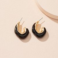Retro Fashion Irregular Marble Pattern Contrast Color Arcylic Earrings Wholesale Nihaojewelry sku image 7