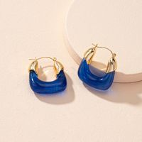 Retro Fashion Geometric Earrings Female Simple Design U-shape Earrings sku image 3
