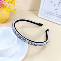 New Fashion Korean Version Of The Headband Sponge Letters Full Drill Headband sku image 1