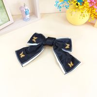 Korea New Bow Hairpin Printing Big Butterfly Sweet Spring Clip sku image 3