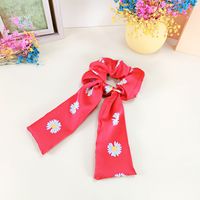 Simple Small Daisy Streamer Hair Scrunchies Tie Hair Rubber Band Head Rope Tie Fat Intestine Hair Ring sku image 4