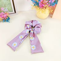 Simple Small Daisy Streamer Hair Scrunchies Tie Hair Rubber Band Head Rope Tie Fat Intestine Hair Ring sku image 5