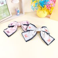 Korea New Bow Hairpin Printing Big Butterfly Sweet Spring Clip main image 4