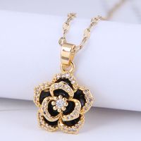 Korean Fashion Sweet Ol Rose Personality Necklace For Women main image 2