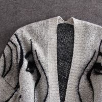 Women's Cardigan Long Sleeve Sweaters & Cardigans Casual Geometric main image 2