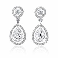 Simple Personality Diamond-studded Water Drop Long Earrings main image 3