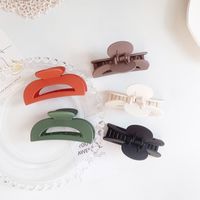 Frosted Clip Hair Clip Back Of The Head Large Hair Clip Retro Clip Headdress Korean Shark Clip main image 4