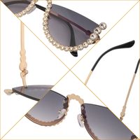 Nuevas Gafas De Sol De Diamantes Sin Montura Para Mujer, Cadena De Gafas De Sol De Moda, Gafas De Sol De Tendencia Europeas Y Americanas main image 4