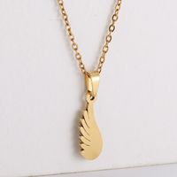 304 Stainless Steel 18K Gold Plated Simple Style Plating Animal Pendant Necklace main image 3