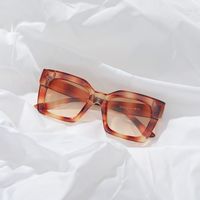 Autumn New Square Korean Version Big Frame Transparent Color Sunglasses Female Sunglasses Male main image 1