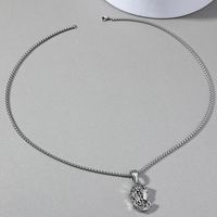 Greek Muse Medusa Pendant Fashion Titanium Steel Necklace main image 4