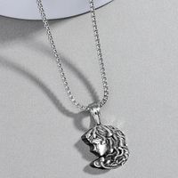 Greek Muse Medusa Pendant Fashion Titanium Steel Necklace main image 5